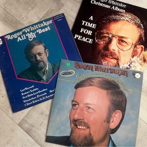 Folk music Roger Whitaker records set of 3